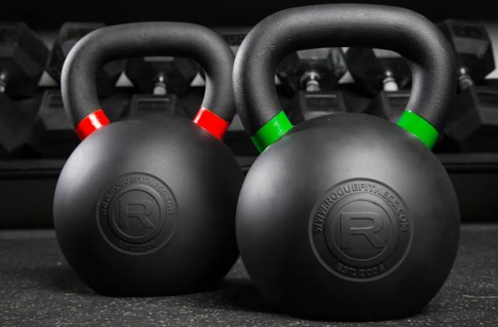 rubber coated kettlebell